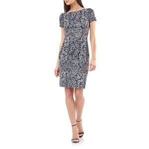 Js Collections Soutache Cocktail Sheath Dress 6 New Nwt Women's short sleeve
